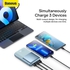 BASEUS Bipow Pro Digital Display Fast Charge Power Bank 20000mAh 22.5W Portable Charger External Battery Pack for- Blue