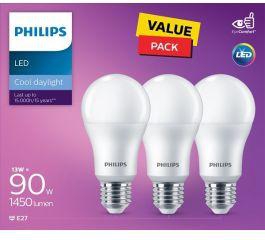 Philips LED Non Dimmable Bulb 13W E27 6500K 3PCS (PHI-929002305386)