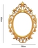 Wall-Mounted Mirror Gold/Clear 58x83cm