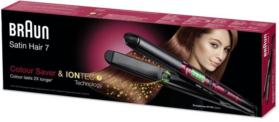 Braun Satin Hair 7 ST750 Hair Straightener With Color Saver And IONTEC  Technology price from souq in Saudi Arabia - Yaoota!