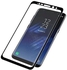 لاصقة حماية منحنية للشاشة 4D لهاتف سامسونج جالاكسي S8 أسود/شفاف