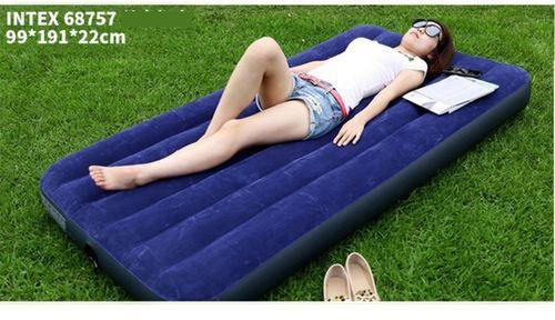 Intex Inflatable Mattress Air Bed With Pump - Single