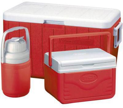 Coleman COOLER SET 48QT RED COMBO 6CAN, 1/3 GAL 3000003477