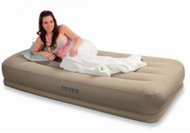 Intex Inflatable Twin Size Pillow Rest Mid-Rise Airbed
