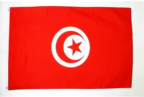 علم تونس 3 قدم × 5 قدم - اعلام تونس 90 × 150 سم - لافتة 3 × 5 قدم