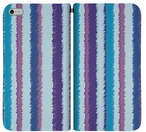 Stylizedd  Apple iPhone 6 Premium Flip case cover - Lines of violet  I6-F-15