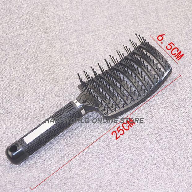 Hairworld Curved Vent Hair Comb Professional Bend Brush (Random Color)
