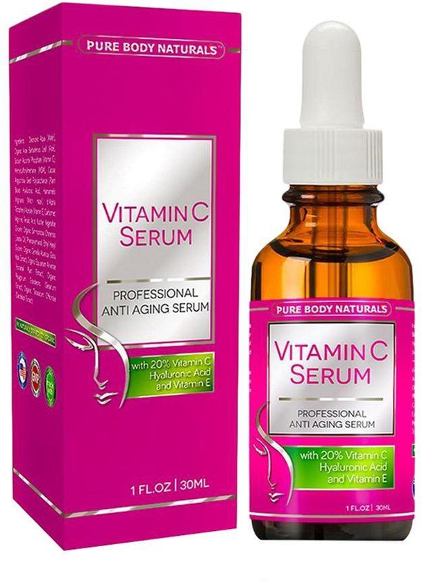 Pure Body Naturals Vitamin C Serum, 1 fl. oz.