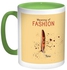 Meaning Of Fashion Printed Coffee Mug Beige/White/Green