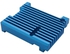 Aluminum Alloy Protective Case CNC Enclosure Metal Shell Fit for Raspberry Pi 4(Blue)