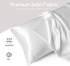 Totti Satin Envelope Pillow Case For Hair And Skin(set Of 2 ) White