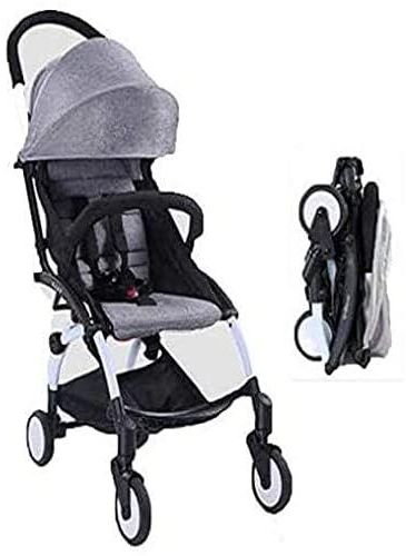 HRX-Baby time Portable Lightweight Travel Stroller For Kids Grey