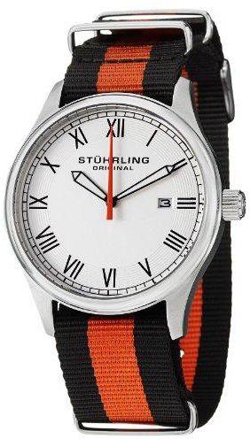 Stuhrling Original Unisex 522.02 "Gen X Liberty" Stainless Steel Watch with Canvass Band