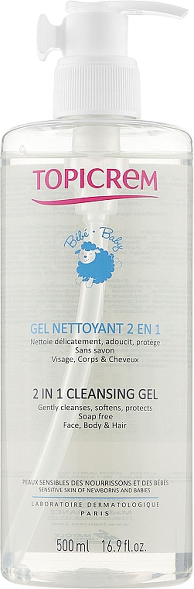 TOPICREM Baby 2-in-1 Cleansing Gel 500ml