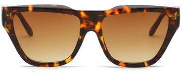 نظارة شمسيّة مستطيلة الشكل بعدسات واقية من الأشعة فوق البنفسجية للنساء