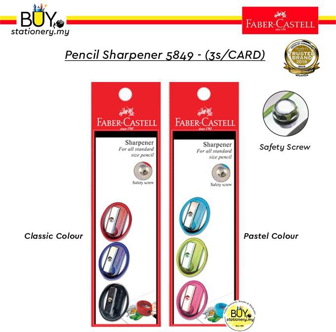 Faber Castell Pencil Sharpener 5849 - (3s/Card)