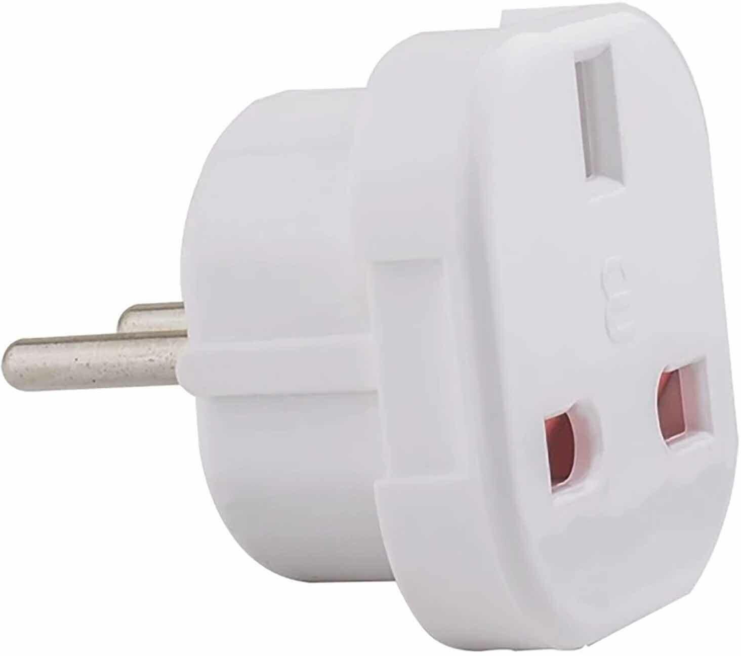 Elios Type F Plug to Type G Adapter - White