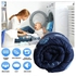 LUNA HOME 1 Piece Family size Print Duvet (Comforter) 220*240cm Reversible, Galaxy Design Dark Blue and White Color.
