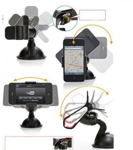 Universal Cradle Bracket Clip Car Mount Stand Holder for Mobile Phone MP4 GPS PSP PDA HTC iphone