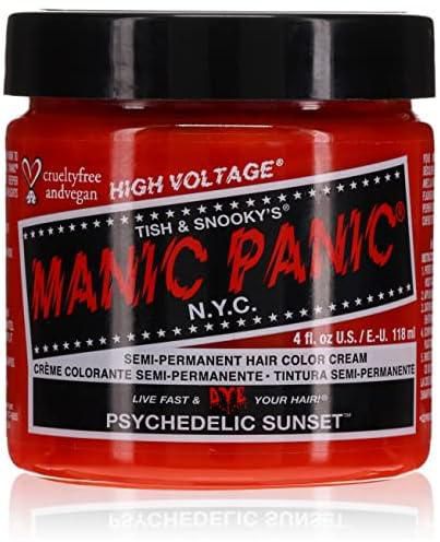 MANIC PANIC Semi Permanent Hair Color Cream Psychedelic Sunset, 4oz