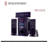 Polysonic MP-3319 Multimedia Speaker System 3.1CH - Black