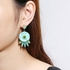 JASSY® Women Fashion Candy Color Flower Rhinestone Earrings Anallergic Gift