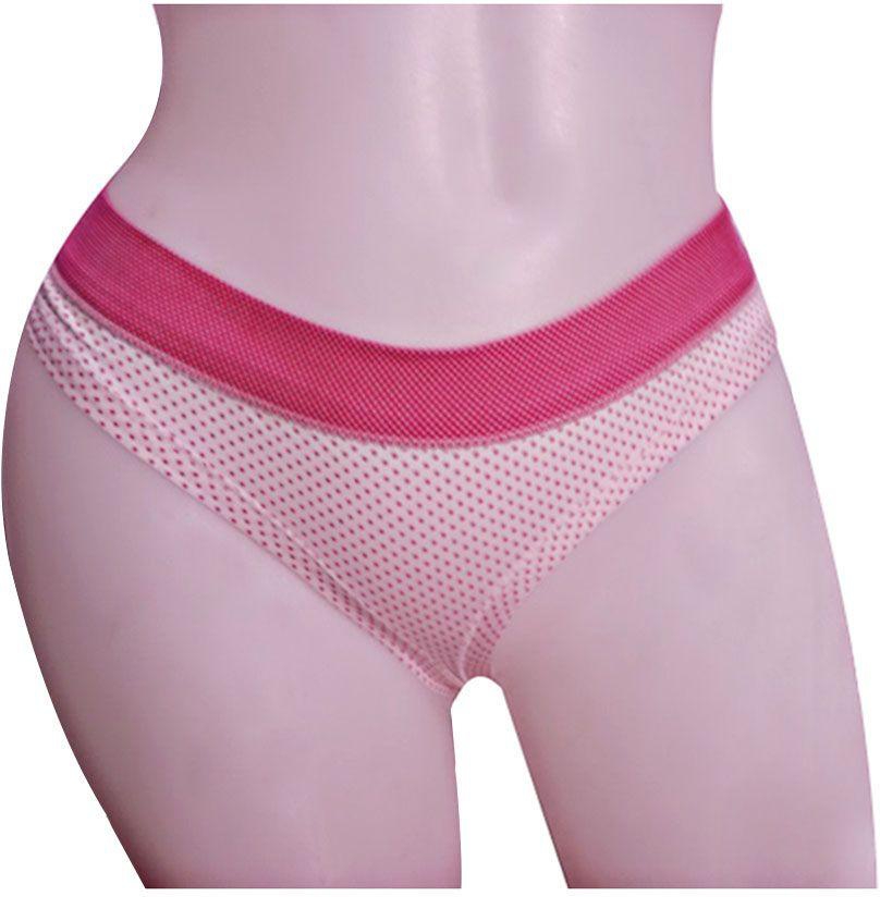 Panty 1128 For Women - Pink And White, Small