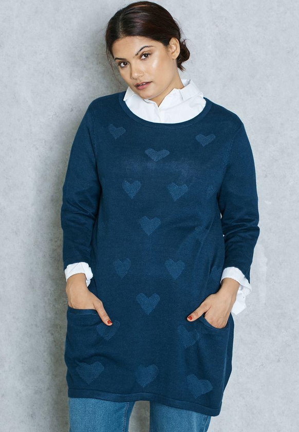 Heart Longline Sweater