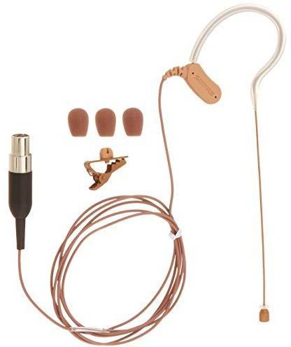 Shure MX153C/O-TQG Omnidirectional Earset Headworn Microphone, Cocoa