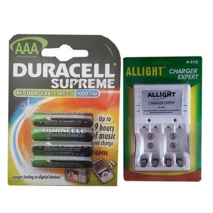 Duracell AAA Rechargeable Battery With Charger.