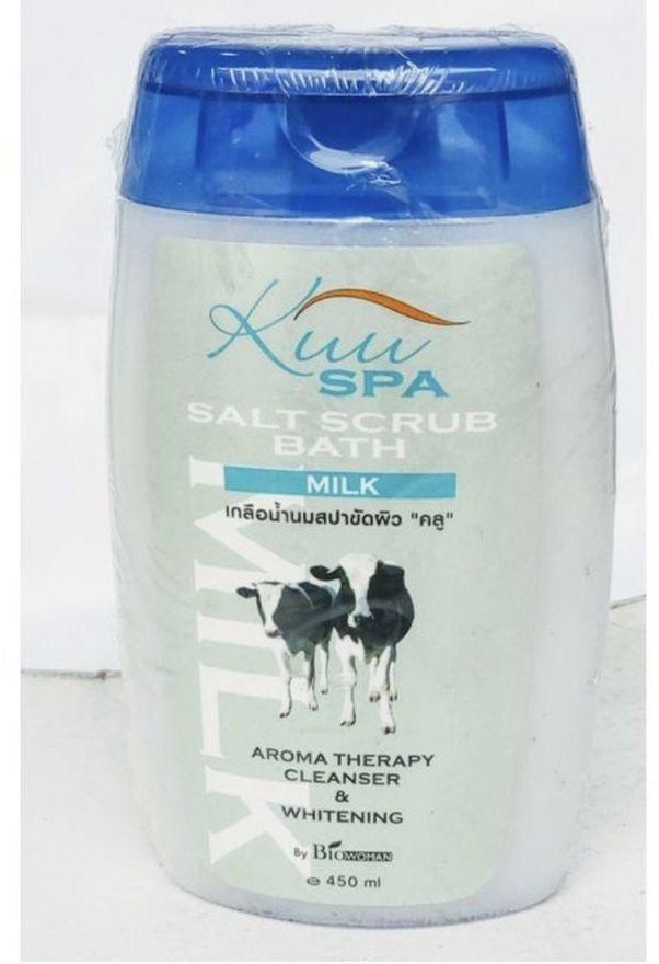 Kuu Spa Salt Scrub Bath - Milk