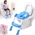 SHARE THIS PRODUCT   Generic Kids Toilet Potty Trainer Seat - Training Stool Chair Toddler With Ladder  Bathroom Products