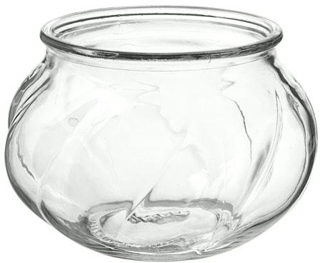 VILJESTARK Vase, clear glass