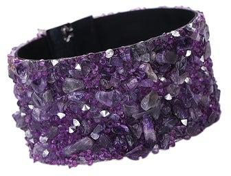 Studded Stone Design Wrap Bracelet