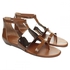 BCBGeneration Angelika Gladiator Flat Thong Casual Sandals for Women - 9.5 US, Dark Brown