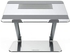 Nickelen Multi-Level Metal Laptop Stand - Silver ProDesk Adjustable Laptop Stand- silver