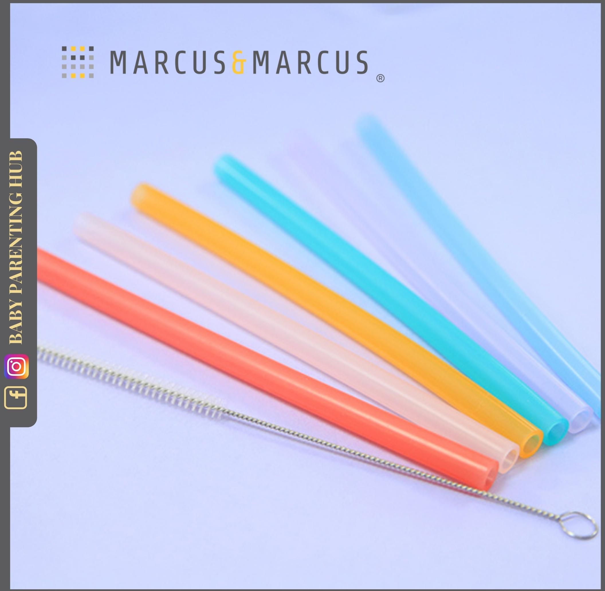 Marcus &amp; Marcus Silicone Straw &amp; Brush Set