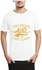 Ibrand S38 Unisex Printed T-Shirt - White, X Large