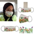 aZeeZ Blooming Flowers Garden Women Face Mask - 3 Layers + 5 SMS Filter