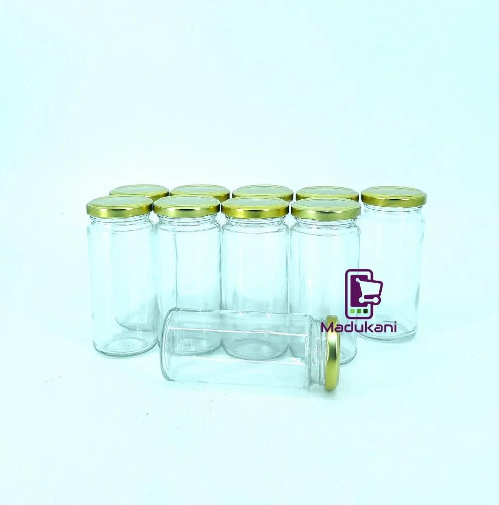 10PCS 250ml Glass Jars Mason Jars with Pop Lids 53mm x 133mm