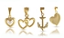 Vera Perla 18K Gold Plated Romantic Interchangeable Pendant