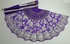 Purple Regal/Gold Silk Wedding Lace Style Flower Folding Fan Party Hand Fancy Dance Props Costume Dance Folding Hand Fan Decor