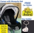 3 IN 1 Baby Safety Carriage Car Seat+Baby On Board Sticker+Key Holder