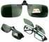 HD Night Vision Unisex Driving Sunglasses Men Women Over Wrap Around Glasses Dark Green Medium size