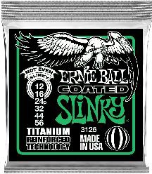Ernie Ball Not Even Slinky Coated Titanium Rps Electric Guitar Strings - 12-56 Gauge