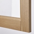 METOD خزانة حائط مع أرفف/4 أبواب زجاجية - أبيض/Vedhamn سنديان ‎80x100 سم‏