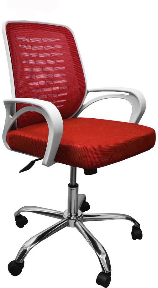 Sarcomisr Medical Office Chair - Red Mesh - White