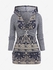 Plus Size Paisley Print Hooded 2 in 1 Top - L | Us 12