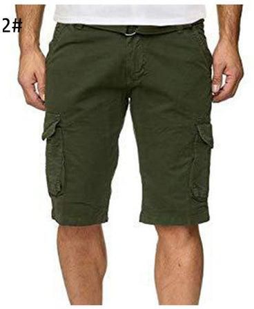 Multi-Pocket Cargo Shorts Green