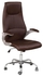 Furnituredirect High Back Soft Pvc Office Chair (Dark Brown)